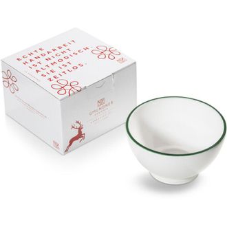 Gmundner Keramik Gmundner Keramik - Gmundner Cer&aacute;mica Borde Verde, Cuenco Para Cereales Grande (&oslash; 14cm)