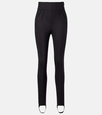 MUGLER Wool-blend stirrup leggings