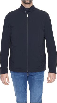 Suns Klassieke Zwarte Blazer met Ritssluiting - Heren - Zomerjassen - Zwart - S - Nylon - Jassen