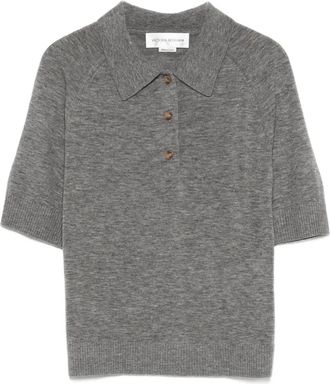 Victoria Beckham Polo in maglia fine - Grigio
