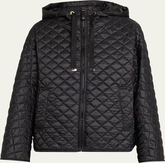 Max Mara Quilted Water-Repellent Canvas Jacket
