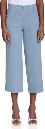 Bagatelle Cropped Cotton Twill Pants in Dusty Blue at Nordstrom Rack, Size 10