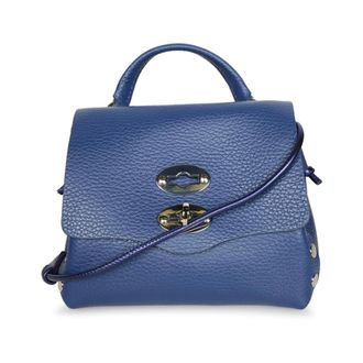 Zanellato Dames, Tassen, Blauw, Maat: ONE Size Leer
