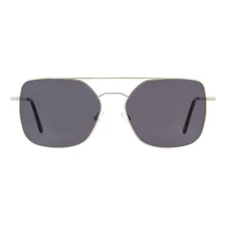 Andy Wolf Silver Metal Sunglasses