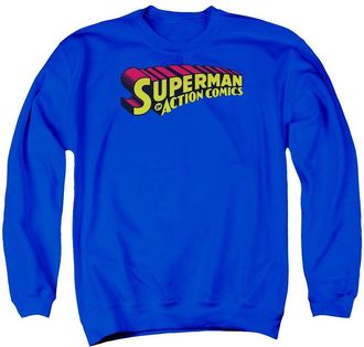Gildan Superman Superman In Adult Crewneck Sweatshirt