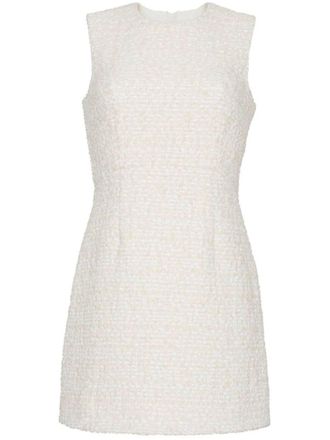 Adam Lippes peplum mini dress - women - Cotton/Wool/Polyamide - 10 - Neutrals