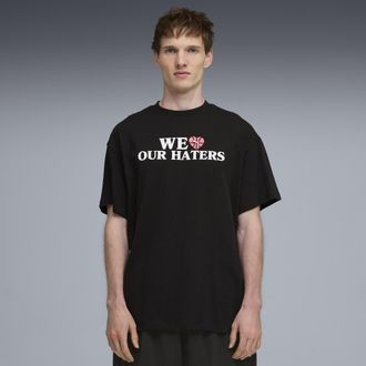 Puma T-shirt da basket oversize Out The Mail da uomo, Abbigliamento, Nero, 3XL