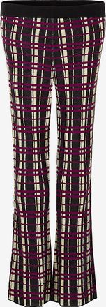 Guest In Residence Ausgestellte Jacquard-Strickhose Plaid