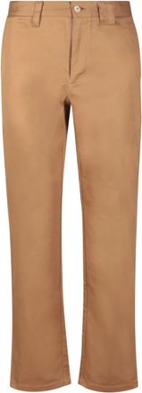 Burberry Bruine Straight-Cut Broek Aw 23 - Heren - Chinos - Bruin - S - Katoen - Broeken