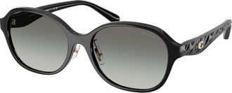 Coach HC8445D CBY85 Asian Fit 500211 Womens Sunglasses Black Size 56
