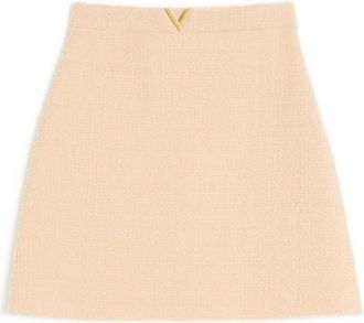 Valentino Garavani Vlogo Signature Wool Skirt