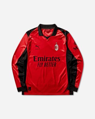 Puma AC Milan x Slam Jam Longsleeve Jersey Red