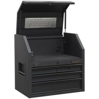 Loops 600 x 450 x 635mm 4 Drawer SOFT CLOSE Topchest Tool Chest Storage Cabinet Unit