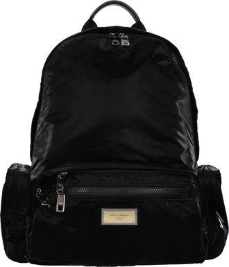 Dolce & Gabbana Dolce&Gabbana Herrens Rucks&auml;cke und G&uuml;rteltaschen aus schwarzem Nylon