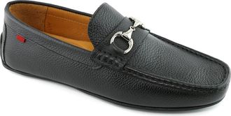 Marc Joseph New York Central Park Leather Slip on Buckle Loafer in Black Grainy Leather at Nordstrom, Size 11.5