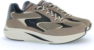 Harmont & Blaine Sneakers in camoscio con inserti in nylon - - Shoes - Uomo - Beige - 44 EU