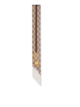 Gucci PRINTED SILK TWILL RIBBON - Gucci - Woman