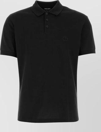 Giorgio Armani stretch cotton piqu&eacute; polo shirt