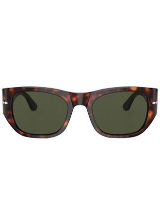 Persol Zonnebril met wayfarer montuur - Groen