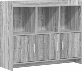 vidaXL Aparador Sonoma Gris 98,5 X 33 X 80 Cm Madera De Ingenier&iacute;a Vidaxl