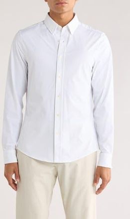 Rhone Commuter Slim Fit Button-Up Shirt in White at Nordstrom Rack, Size Xx-Large