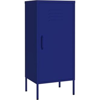vidaXL Storage Cabinet Navy Blue 42.5x35x101.5 cm Steel Vidaxl