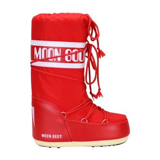 Moon Boot Moon Boot, Winter Boots, male, Red, Size: 12 US Icon Nylon Snow Boots