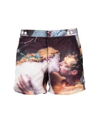 Vivienne Westwood Vibrant Multicolor Artistic Swim Shorts
