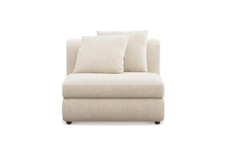 Castlery Fable Armless Sofa Customized, Performance Linen Weave, Cream, Spill Resistant, Ultra Deep Seats for Castlery Sofas