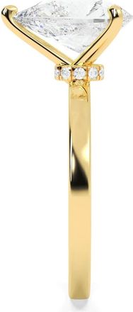 Tilla 14K yellow gold solitaire ring - women - 14kt Yellow Gold/Lab Grown Diamond - 4