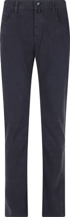 Jacob Cohen Cotton Five-Pocket Button Closure Straight-Leg Pants