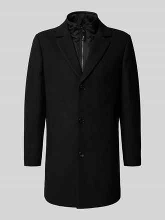 Matinique Kurzmantel im 2-in-1-Look aus Woll-Mix mit Viskose-Anteil Modell Matrace in Black, Gr&ouml;&szlig;e XL