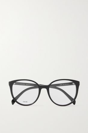 Celine Occhiali Da Vista In Acetato Con Montatura Rotonda - Nero
