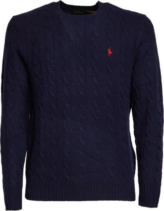 Polo Ralph Lauren Rondgebreide Truien - Heren - Ronde hals truien - Blauw - M - Truien & Vesten