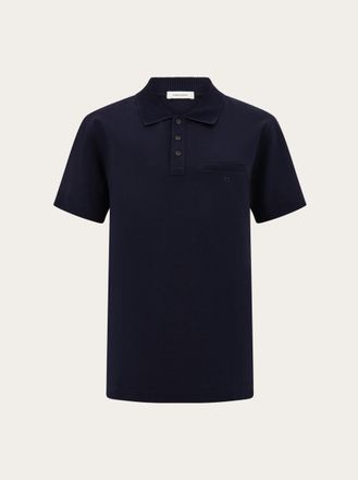 Ferragamo Men Cotton polo shirt Blue