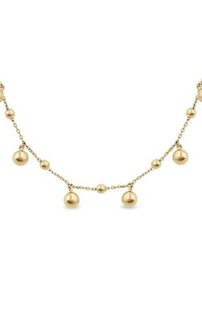 Bony Levy 14K Gold Sphere Station Necklace in 14K Yellow Gold at Nordstrom, Size 18