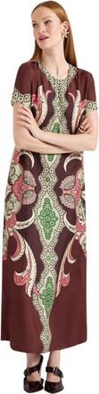 La DoubleJ Renaissance Swing Jurk - Dames - Maxi kleedjes - Veelkleurig - XL - Kleedjes