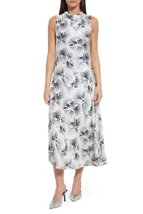Lyss&eacute; Anaya Crystal Hammered Satin Dress In Winter Orchid