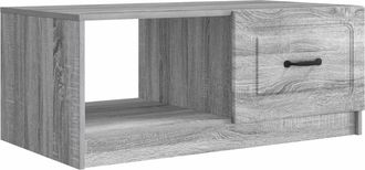 vidaXL Mesa De Caf&eacute; Gris Sonoma 90 X 50 X 37 Cm Madera De Ingenier&iacute;a Vidaxl