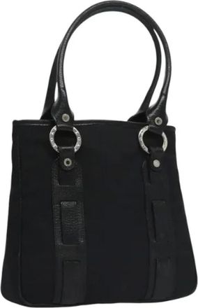 Bulgari Pre-owned borse a mano di tela - - Pre-owned - Donna - Nero - ONE SIZE