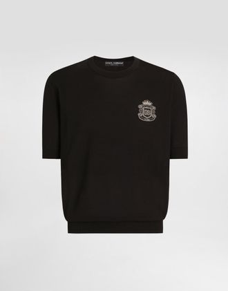 Dolce & Gabbana Cotton Pullover - Man Sweaters And Cardigans Black 44