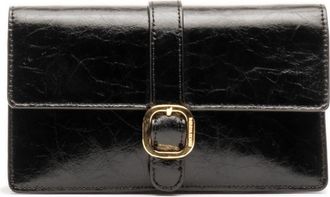 Frances Valentine Leather Accordion Crossbody Bag in Black at Nordstrom