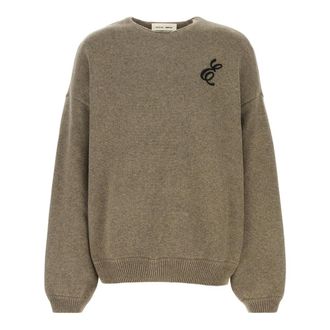 Fear of God Round-neck Knitwear, male, Brown, Size: L Waffle Crewneck Sweater