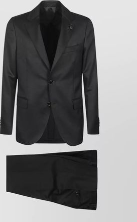 Lardini tailored suit notch lapel single breasted