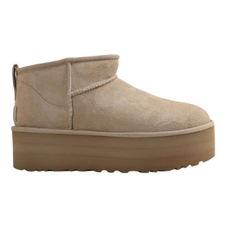 UGG Winter Boots, female, Beige, Size: 10 US Classic Ultra Mini Platform