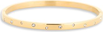 Eye Candy Los Angeles Gemma Cubic Zirconia Bangle Bracelet in Gold at Nordstrom Rack