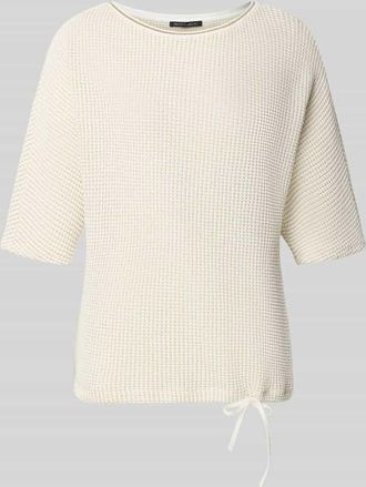 Betty Barclay T-Shirt mit Strukturmuster und Tunnelzug in Offwhite, Gr&ouml;&szlig;e 36