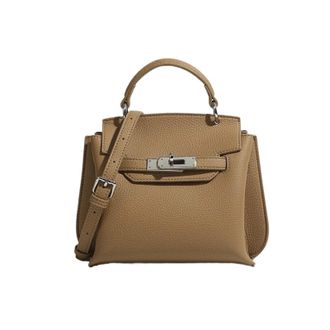 Generic Compatible For Bag Womens Crossbody Retro Lock Buckle Single Shoulder Diagonal(Brown)