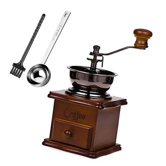 OEM Molinillos De Caf&eacute; Manuales Port&aacute;tiles Con Base De Madera Para Le-1