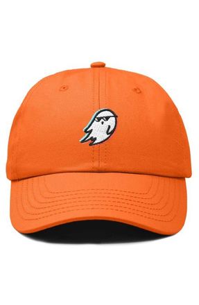Dalix Ghost Life Embroidered Casual Cap in Orange at Nordstrom